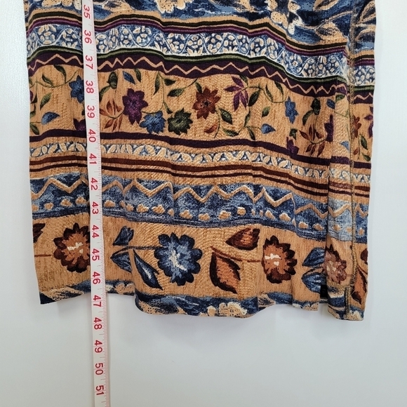 Vtg John Roberts 90s‎ Florla Multicolored Maxi Dress Size 8 Beaded - Picture 10 of 12